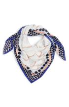 Women's Halogen Downtown Dots Square Silk Scarf