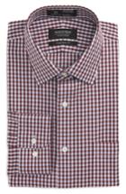 Men's Nordstrom Men's Shop Smartcare(tm) Traditional Fit Check Dress Shirt 32/33 - Red