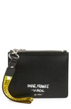 Women's Off-white Virgil Was Here Set Of 2 Zip Pouches - Black