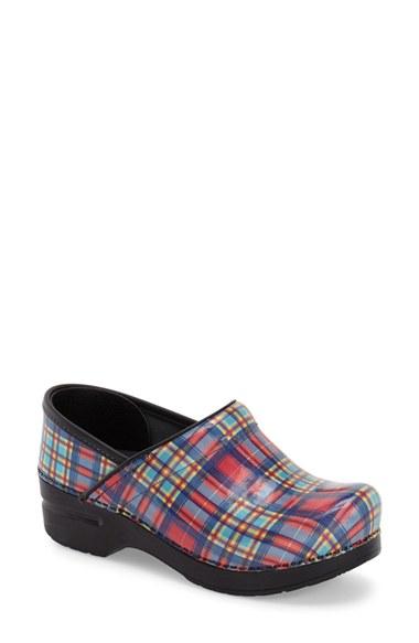 Women's Dansko 'professional' Patterned Clog .5-7us / 37eu M - Blue