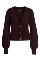 Women's Topshop Horn Button Crop Cardigan Us (fits Like 0) - None