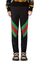 Men's Gucci Stripe Track Pants - Black