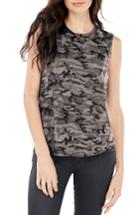 Women's Michael Stars High/low Muscle Tee, Size - Grey