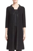 Women's St. John Collection 'allure' Embellished Metallic Knit Topper