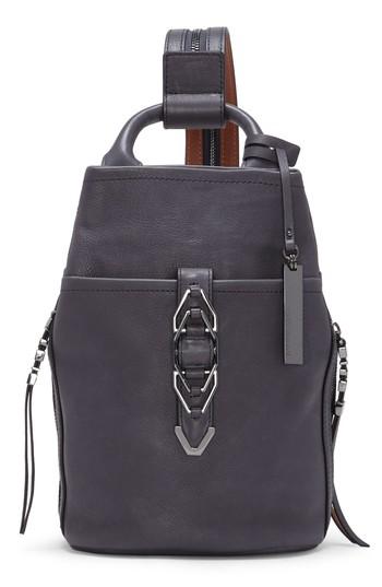 Vince Camuto Small Luk Adjustable Leather Backpack - Grey