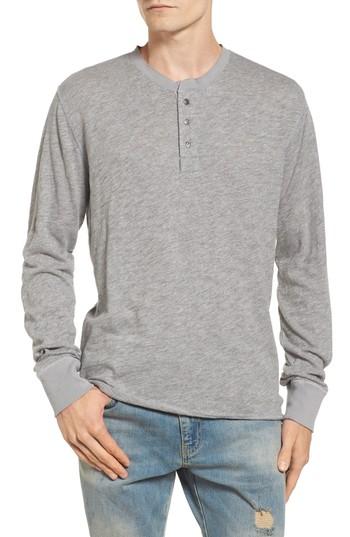 Men's Treasure & Bond Ronan Henley Top, Size - Grey