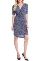 Women's Karen Kane Geo Print Cascade Faux Wrap Dress