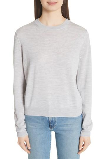 Women's Acne Studios Norma Semi Sheer Sweater - Grey