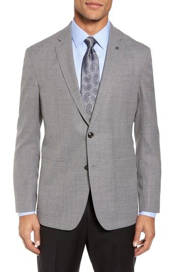 Men's Ted Baker London Kyle Trim Fit Wool Blazer S - Grey
