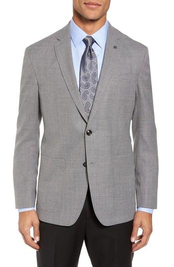 Men's Ted Baker London Kyle Trim Fit Wool Blazer S - Grey