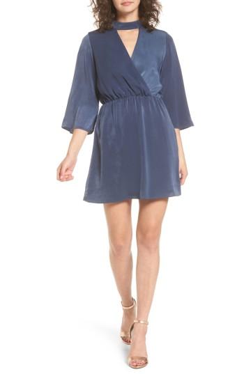 Women's Everly Choker Neck Wrap Dress