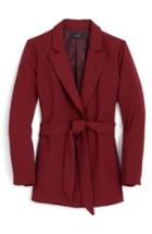 Women's J.crew 365 Crepe Wrap Blazer - Burgundy