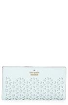 Women's Kate Spade New York Cameron Street - Stacy Perforated Leather Wallet - Blue
