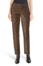 Women's A.l.c. Harrison Marina Leopard Print Pants - Ivory