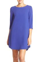 Women's Bb Dakota 'jazlyn' Crepe Shift Dress - Blue