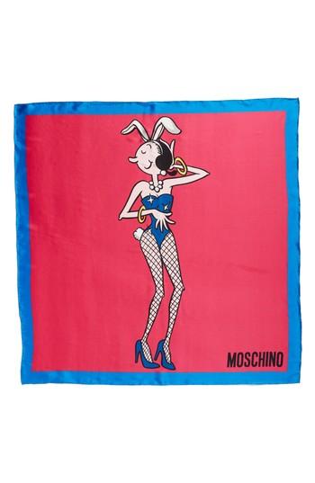 Women's Moschino Olive Oyl Playboy Silk Scarf