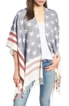 Women's Steve Madden American Boho Jacquard Topper, Size - Blue