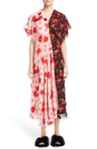 Women's Simone Rocha Bicolor Embroidered Cap Sleeve Dress Us / 4 Uk - None