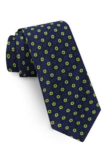 Men's Ted Baker London Sundial Medallion Silk Tie, Size - Blue