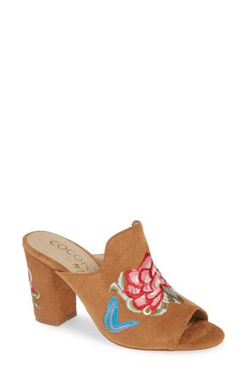 Women's Coconuts By Matisse Frill Embroidered Mule M - Brown
