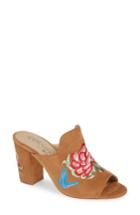 Women's Coconuts By Matisse Frill Embroidered Mule M - Brown