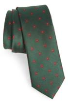 Men's The Tie Bar Floral Span Medallion Silk Tie, Size - Green