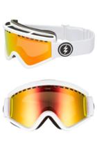 Women's Electric Egv Snow Goggles - Gloss White/ Red Chrome