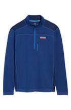 Men's Vineyard Vines Regular Fit Half Zip Pullover, Size - Blue