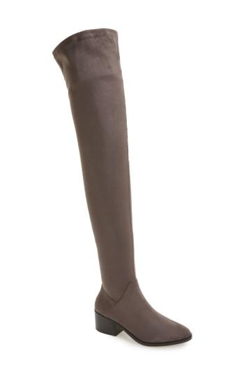 Women's Steve Madden Gabriana Stretch Over The Knee Boot M - Grey