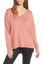 Women's Leith V-neck Sweater, Size - Pink