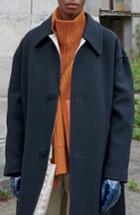 Men's Raf Simons Classic Wool Blend Coat Eu - Black