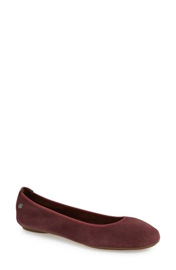 Women's Hush Puppies 'chaste' Ballet Flat W - Burgundy