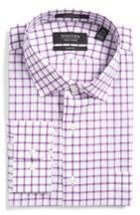 Men's Nordstrom Men's Shop Trim Fit Check Dress Shirt .5 34/35 - Purple