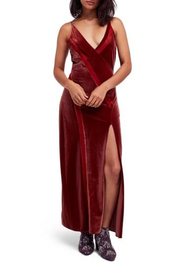 Women's Free People Velvet Maxi Dress - Red