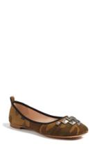 Women's Marc Jacobs Cleo Studded Ballet Flat Eu - Brown