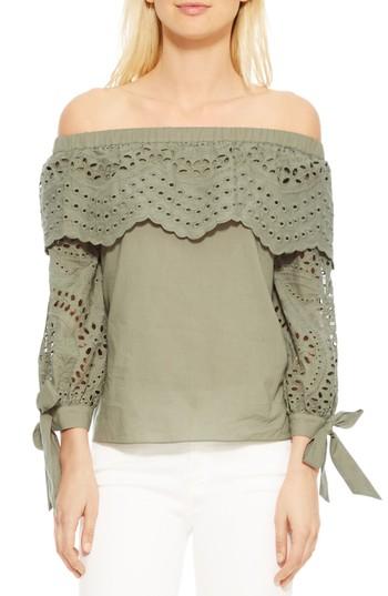Women's Parker Mandy Off The Shoulder Blouse - Green