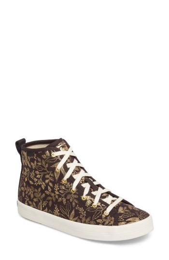 Women's Keds X Rifle Paper Co. Queen Anne High Top Sneaker M - Metallic