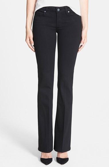 Women's Paige 'transcend - Skyline' Bootcut Jeans - Black