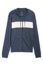 Men's Rvca Line Up Colorblocked Zip Hoodie - Blue