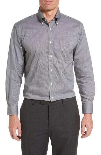 Men's Nordstrom Men's Shop Traditional Fit Non-iron Solid Dress Shirt .5 - 32 - Grey
