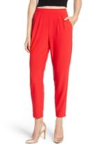 Women's Leith Pleat Front Trousers, Size - Red