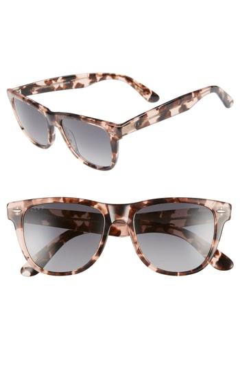 Women's Diff Kota 51mm Gradient Polarized Cat Eye Sunglasses - Himalyan/ Grey