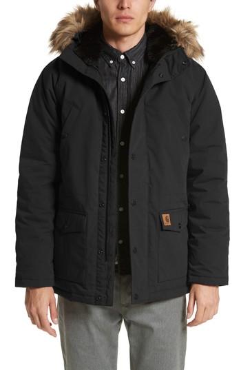 Men's Carhartt Work In Progress Trapper Parka, Size - Black