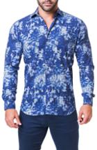 Men's Maceoo Fibonacci Paint Trim Fit Sport Shirt