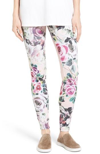 Women's Hue Rose Print Leggings