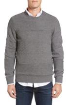 Men's Gant Structure Crewneck Sweater - Grey