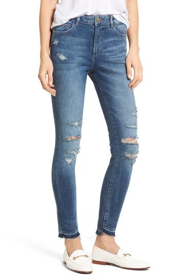 Women's Dl1961 Farrow Ripped Skinny Jeans - Blue