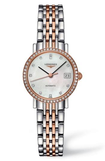 Women's Longines Elegant Automatic Diamond Bracelet Watch, 25.5 Mm