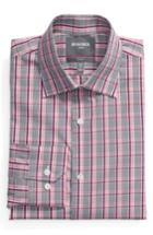 Men's Bonobos Slim Fit Plaid Dress Shirt 33 - Red