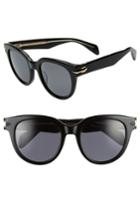 Women's Rag & Bone 54mm Cat Eye Sunglasses - Black/ Crystal
